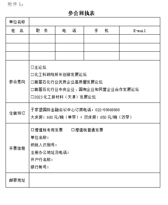 关于召开中国石油和化工民营经济 高质量发展大会的通知